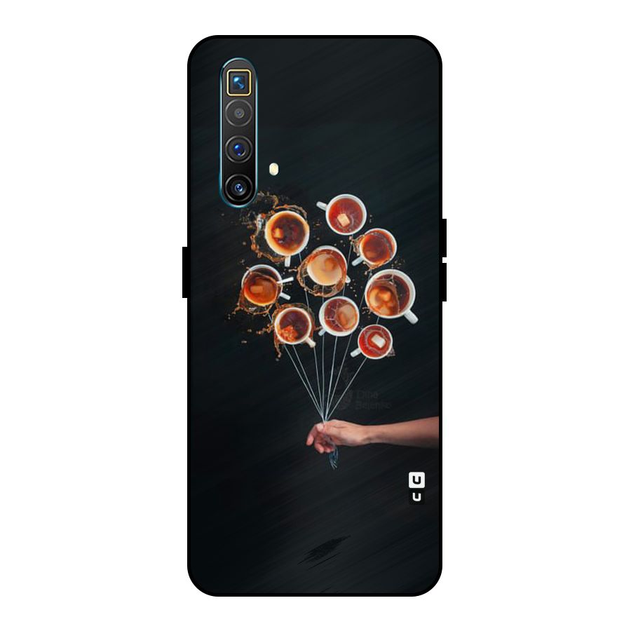 Coffee Balloon Metal Back Case for Realme X3 SuperZoom