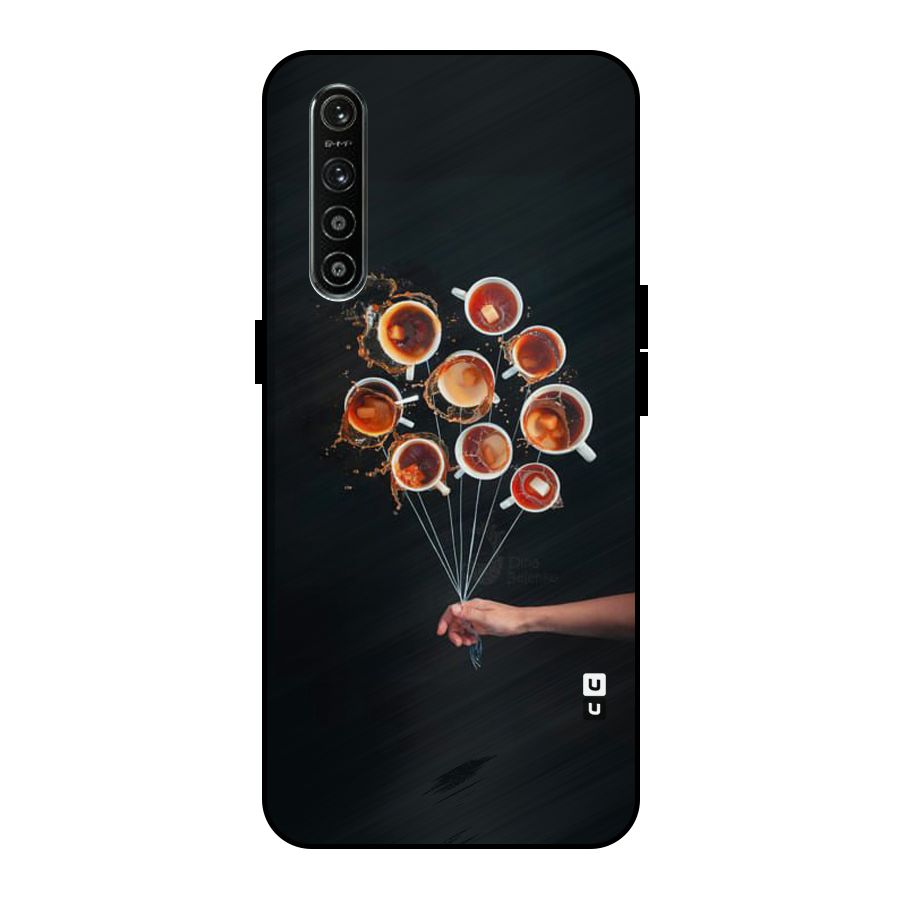 Coffee Balloon Metal Back Case for Realme XT