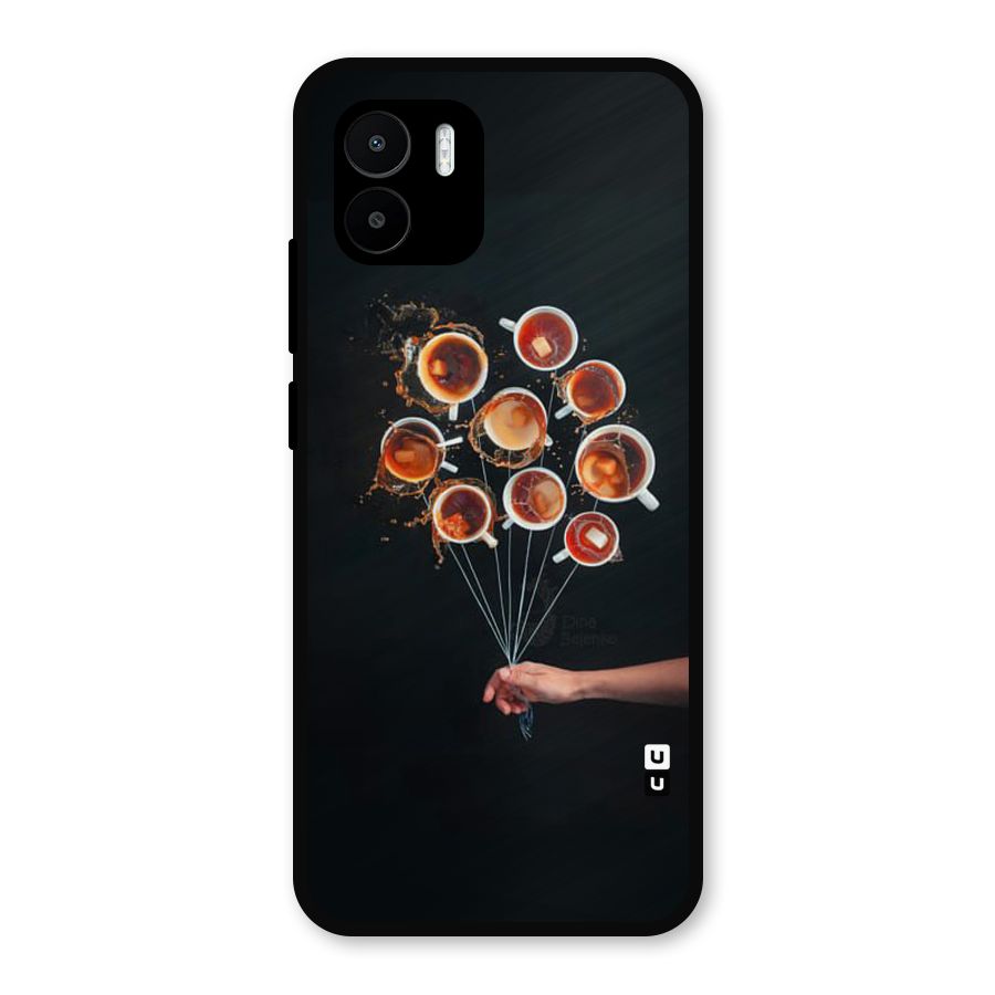 Coffee Balloon Metal Back Case for Redmi A2