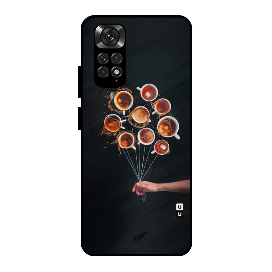 Coffee Balloon Metal Back Case for Redmi Note 11 Pro Plus 5G