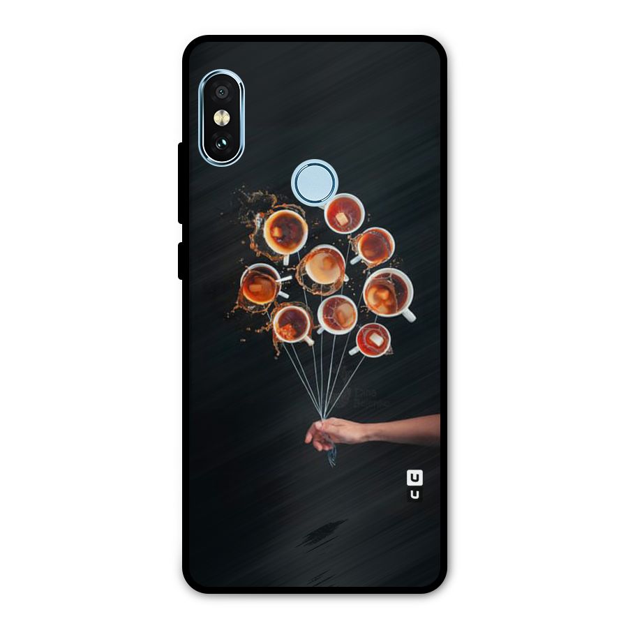Coffee Balloon Metal Back Case for Redmi Note 5 Pro
