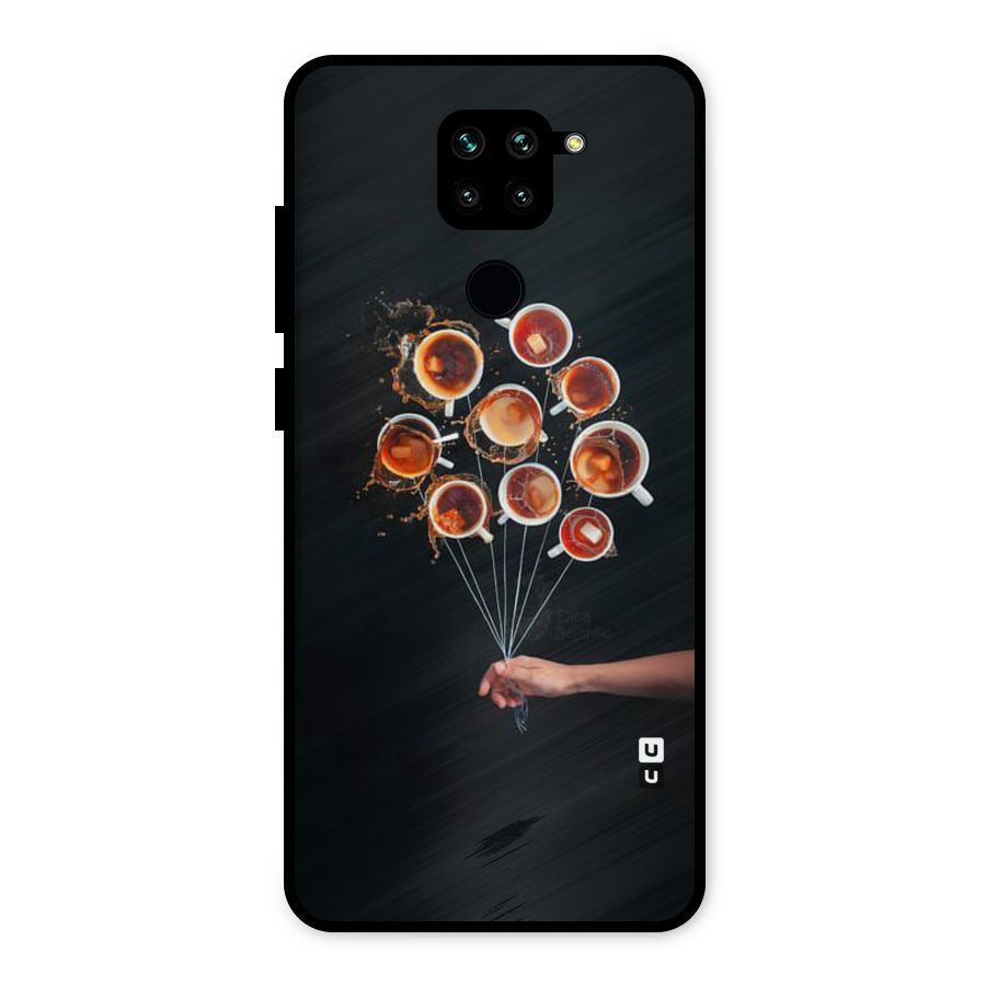 Coffee Balloon Metal Back Case for Redmi Note 9