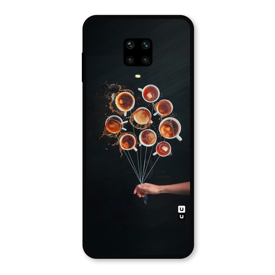 Coffee Balloon Metal Back Case for Redmi Note 9 Pro