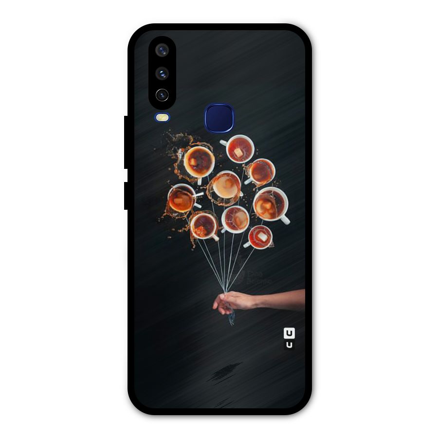 Coffee Balloon Metal Back Case for Vivo V17