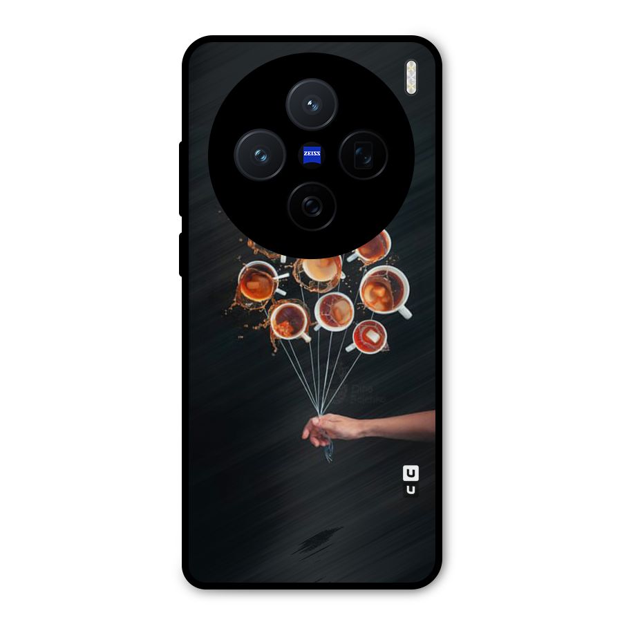 Coffee Balloon Metal Back Case for Vivo X200