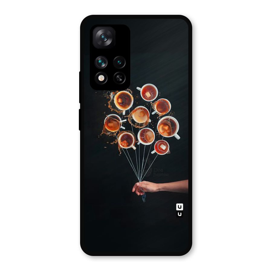 Coffee Balloon Metal Back Case for Xiaomi 11i Hypercharge 5G