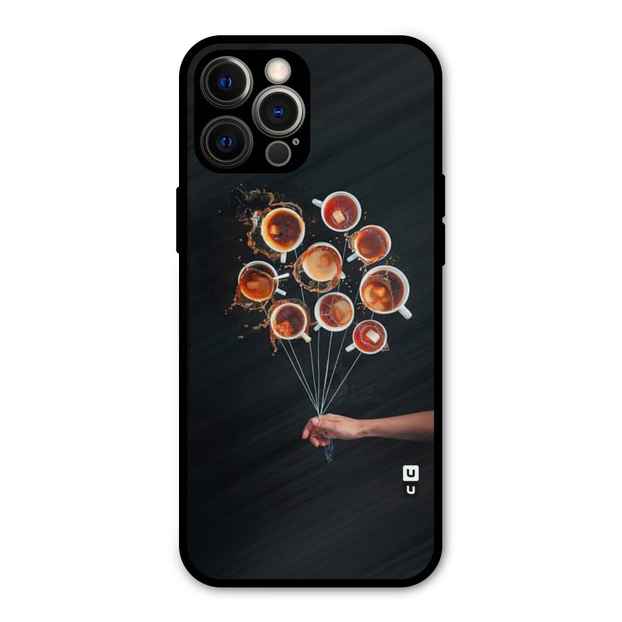 Coffee Balloon Metal Back Case for iPhone 12 Pro Max