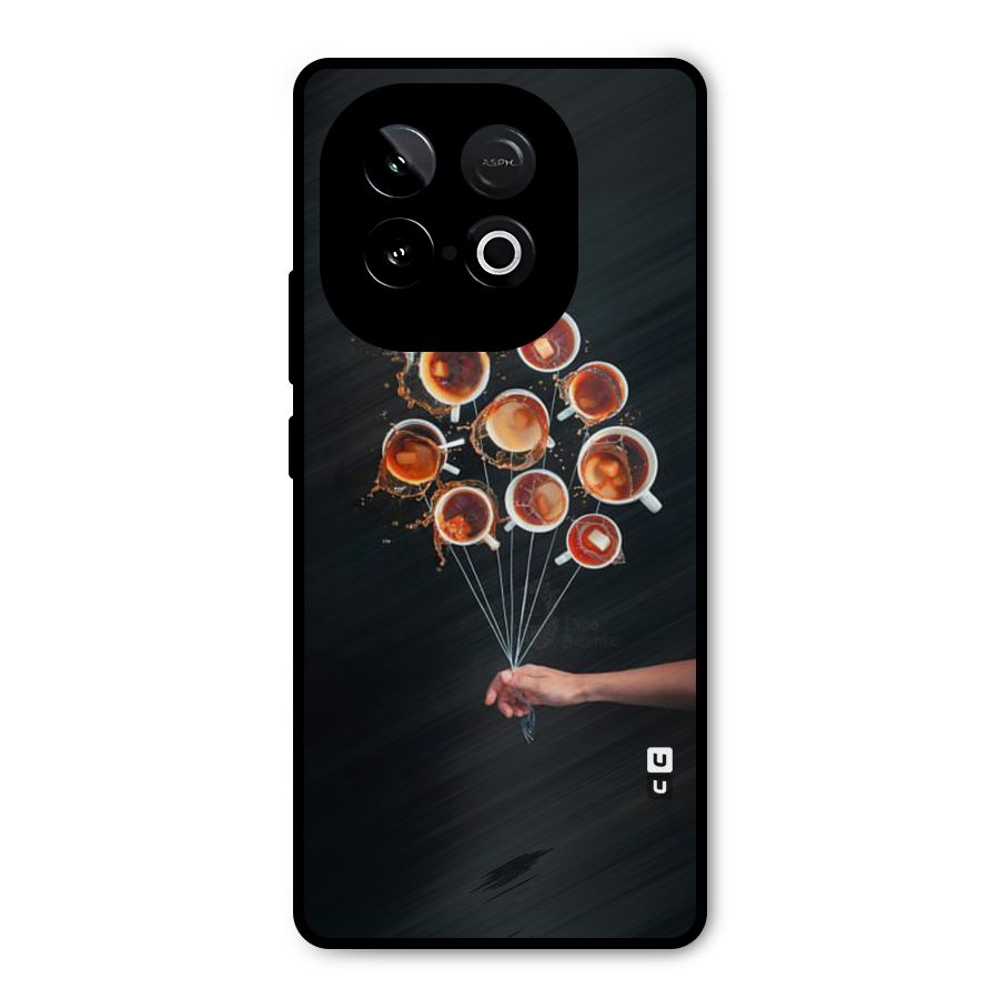 Coffee Balloon Metal Back Case for iQOO Neo 10