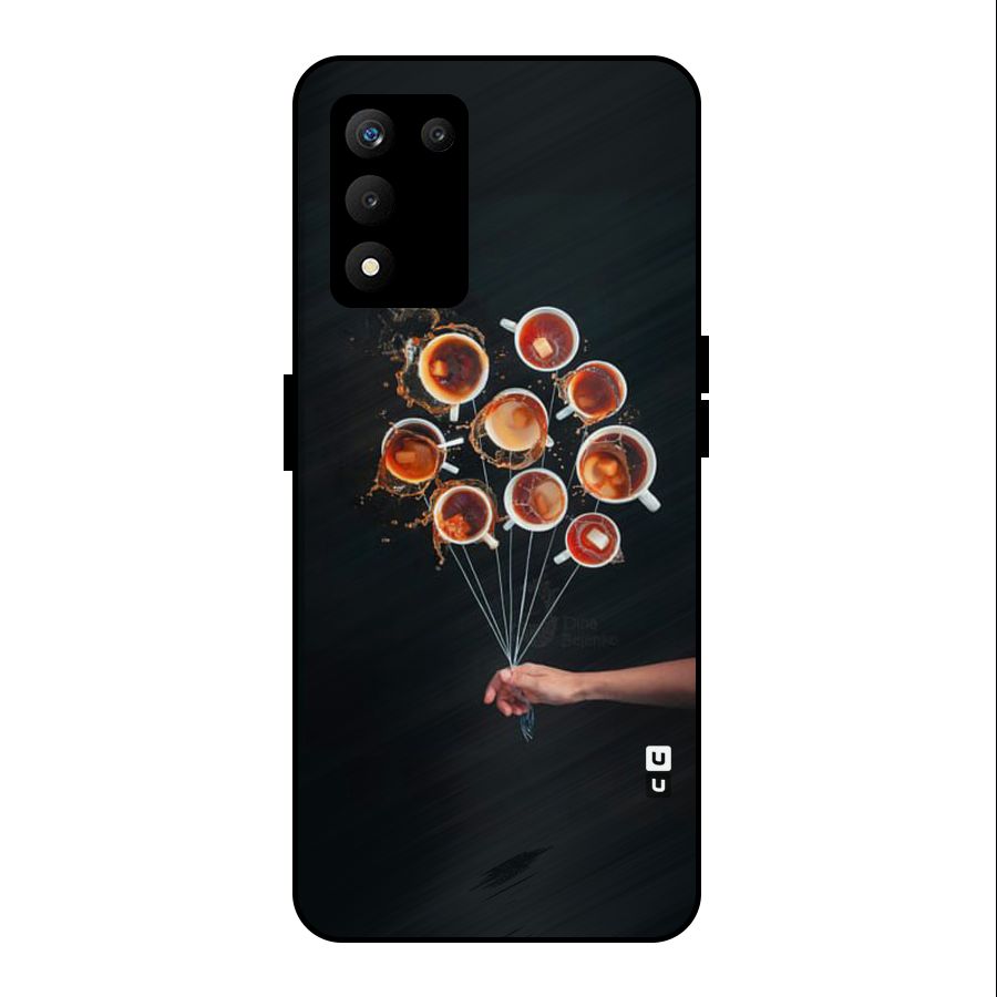 Coffee Balloon Metal Back Case for realme 9 5G SE