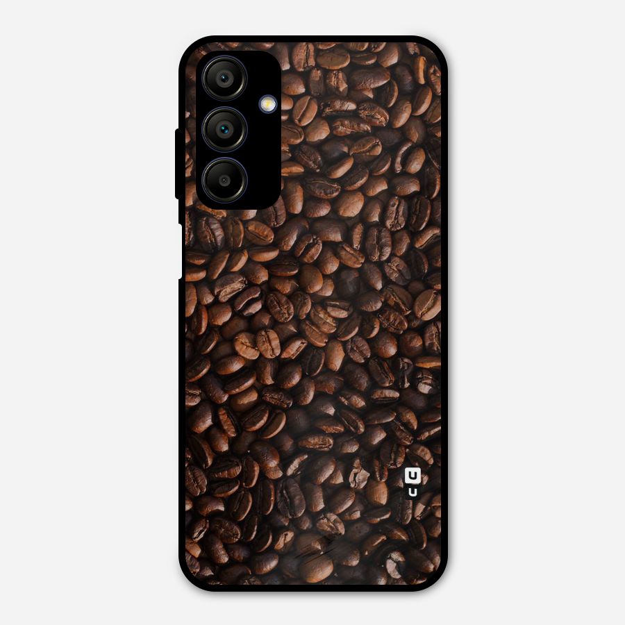 Coffee Beans Scattered Metal Back Case for Galaxy A15 5G