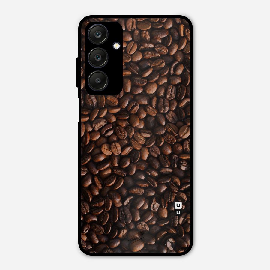 Coffee Beans Scattered Metal Back Case for Galaxy A25 5G