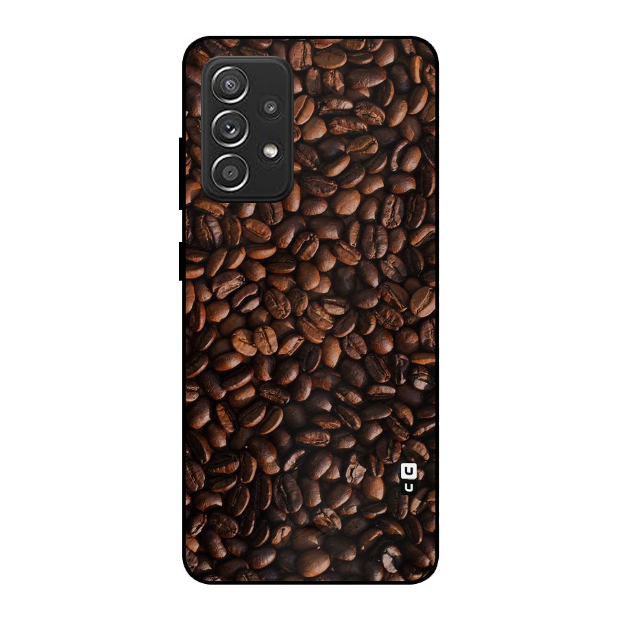 Coffee Beans Scattered Metal Back Case for Galaxy A52s 5G