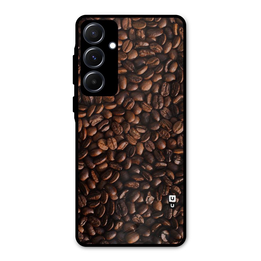 Coffee Beans Scattered Metal Back Case for Galaxy A55