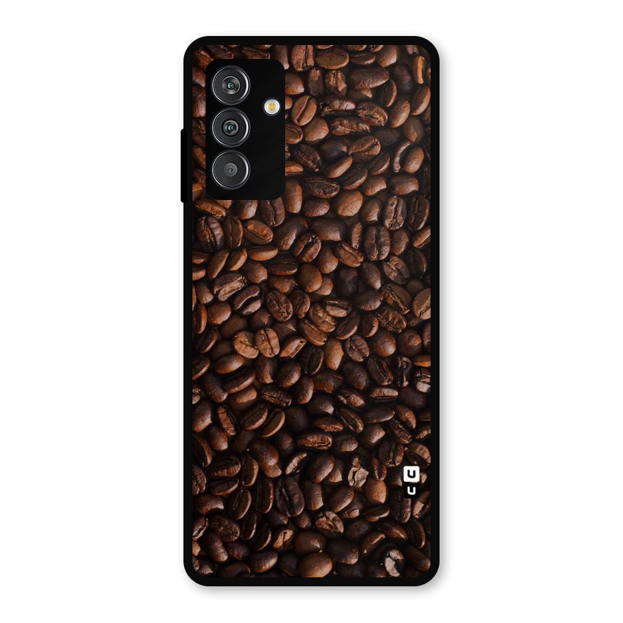 Coffee Beans Scattered Metal Back Case for Galaxy F13