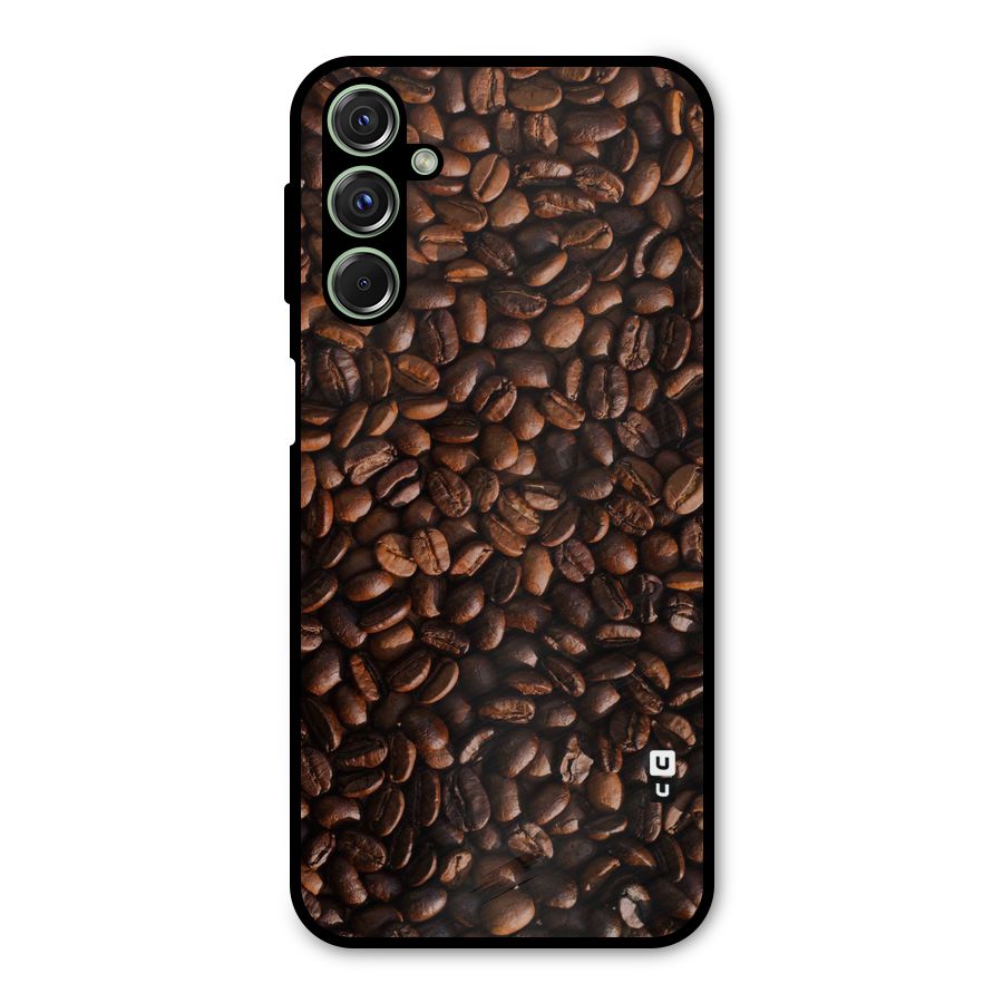 Coffee Beans Scattered Metal Back Case for Galaxy F34