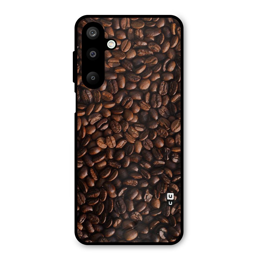 Coffee Beans Scattered Metal Back Case for Galaxy M16