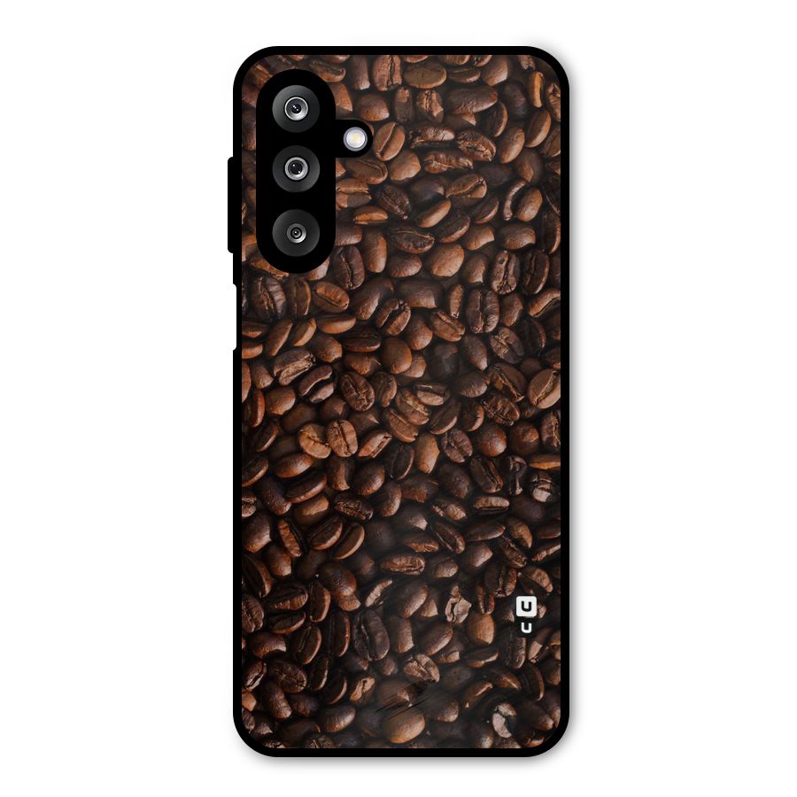 Coffee Beans Scattered Metal Back Case for Galaxy M36