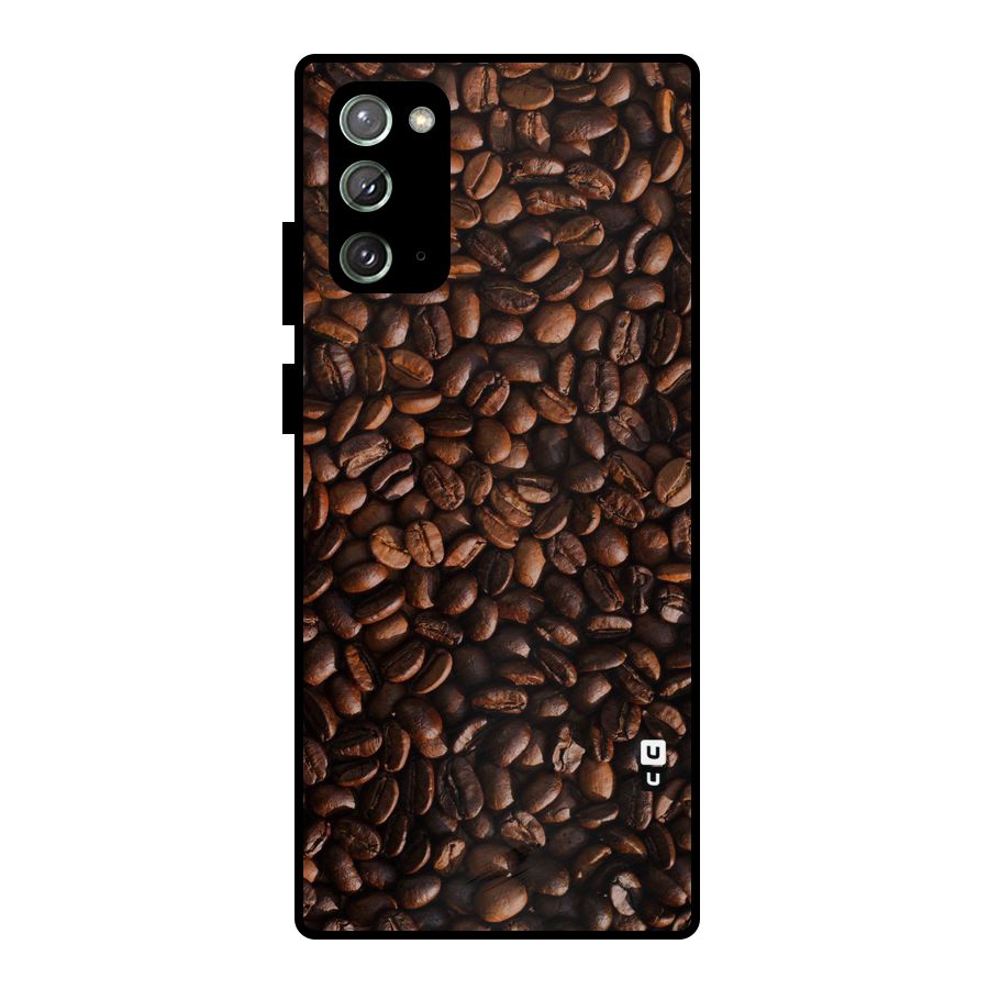 Coffee Beans Scattered Metal Back Case for Galaxy Note 20