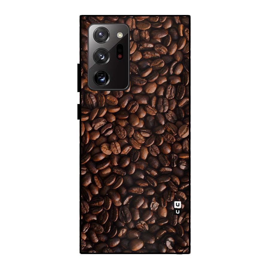 Coffee Beans Scattered Metal Back Case for Galaxy Note 20 Ultra