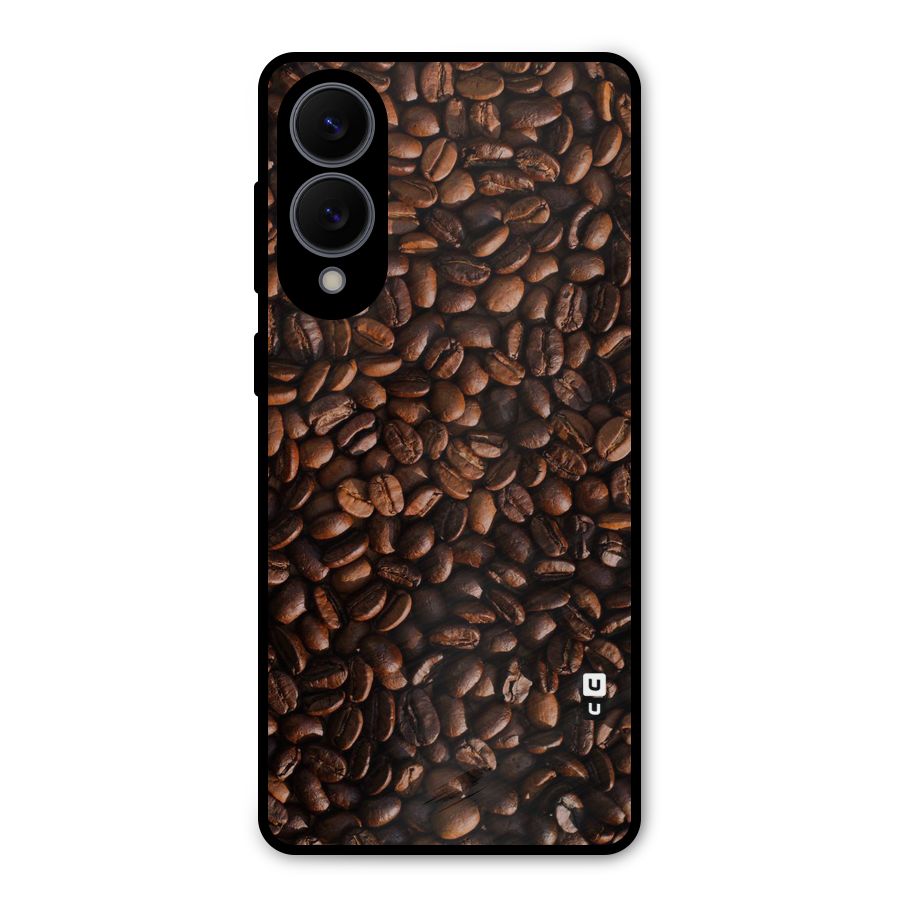 Coffee Beans Scattered Metal Back Case for Galaxy S25 Edge