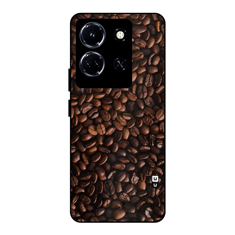 Coffee Beans Scattered Metal Back Case for Infinix Note 30 5G