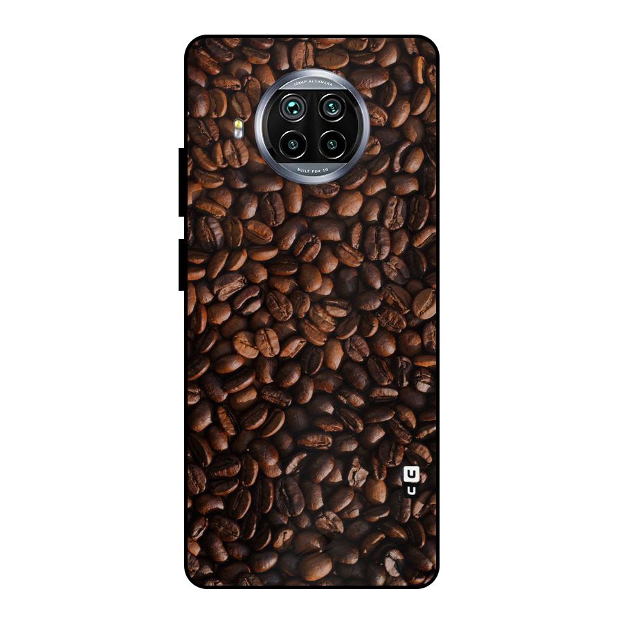 Coffee Beans Scattered Metal Back Case for Mi 10i