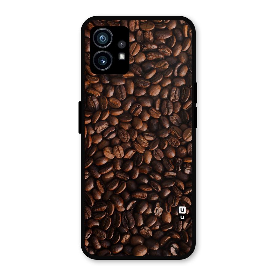 Coffee Beans Scattered Metal Back Case for Nothing Phone 1