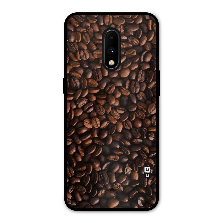 Coffee Beans Scattered Metal Back Case for OnePlus 7