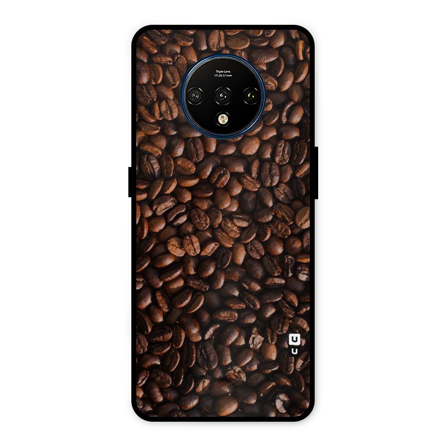 Coffee Beans Scattered Metal Back Case for OnePlus 7T