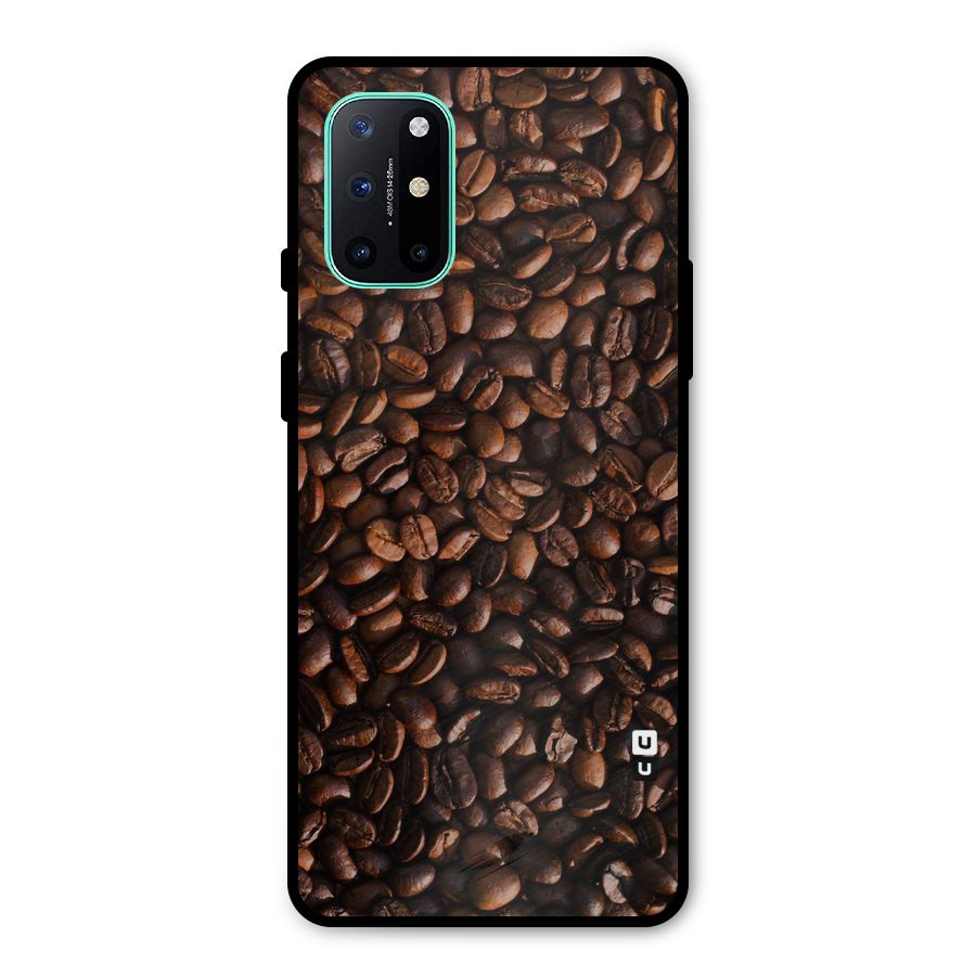 Coffee Beans Scattered Metal Back Case for OnePlus 8T