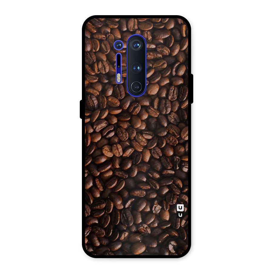Coffee Beans Scattered Metal Back Case for OnePlus 8 Pro