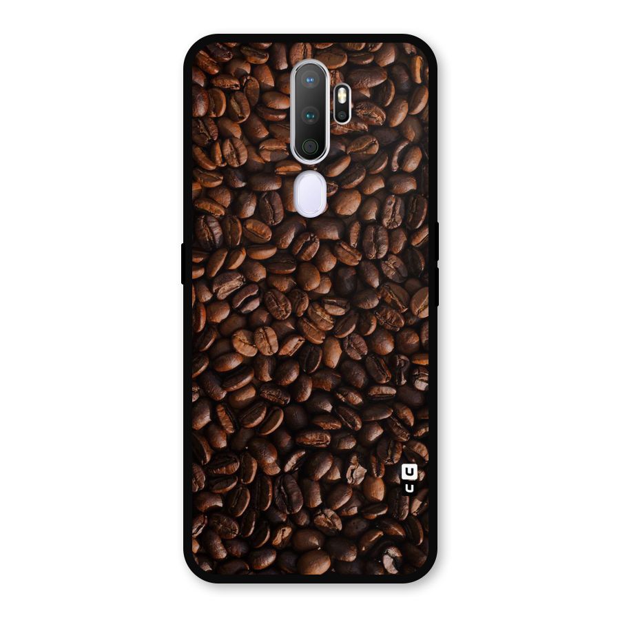 Coffee Beans Scattered Metal Back Case for Oppo A9 (2020)
