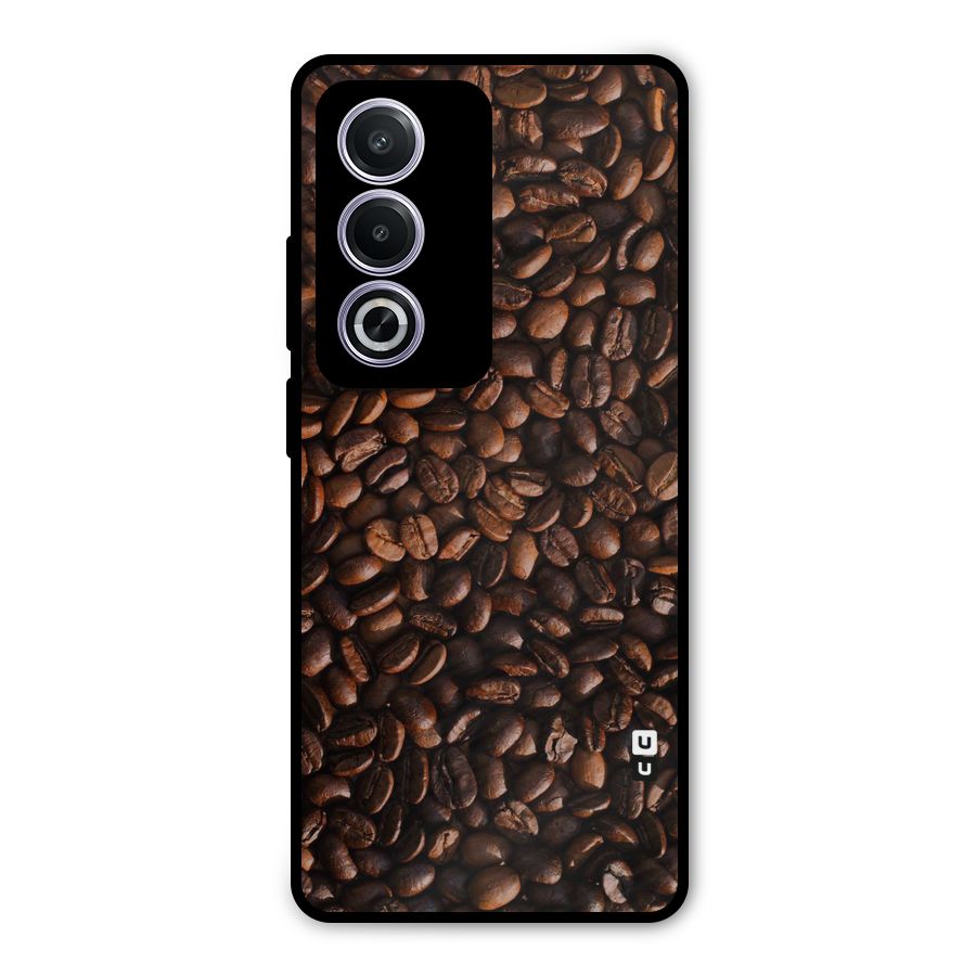 Coffee Beans Scattered Metal Back Case for Oppo K12x