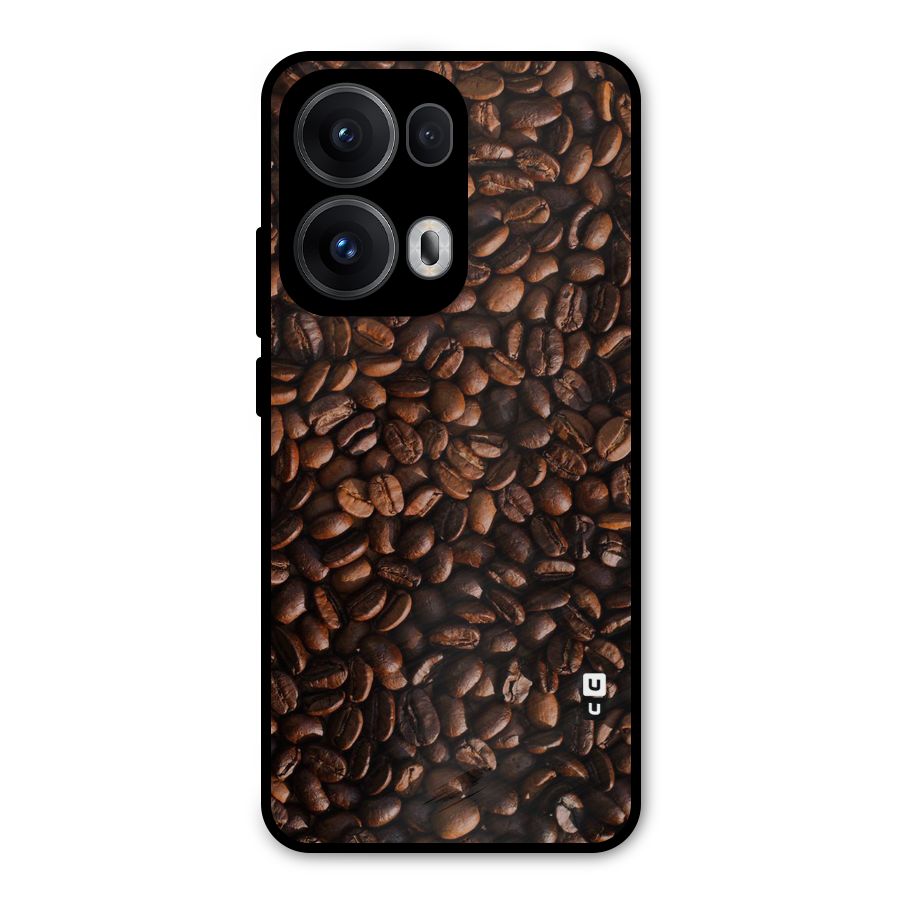 Coffee Beans Scattered Metal Back Case for Oppo Reno13 Pro