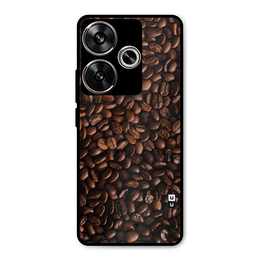 Coffee Beans Scattered Metal Back Case for Poco F6