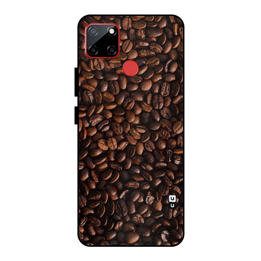 Coffee Beans Scattered Metal Back Case for Realme C12