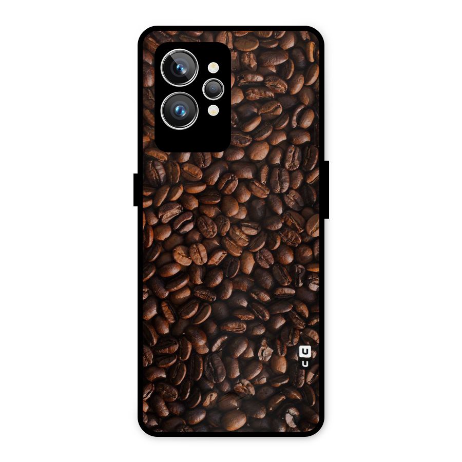 Coffee Beans Scattered Metal Back Case for Realme GT2 Pro