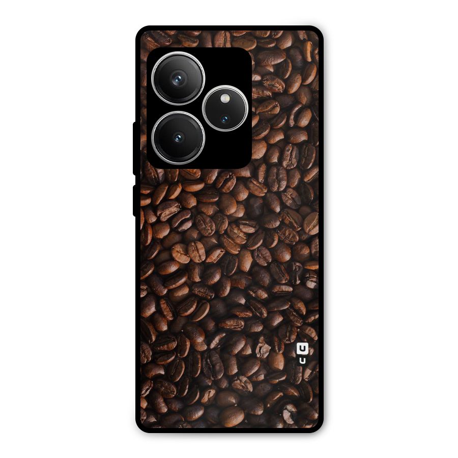 Coffee Beans Scattered Metal Back Case for Realme GT 6