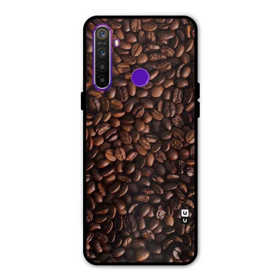 Coffee Beans Scattered Metal Back Case for Realme Narzo 10