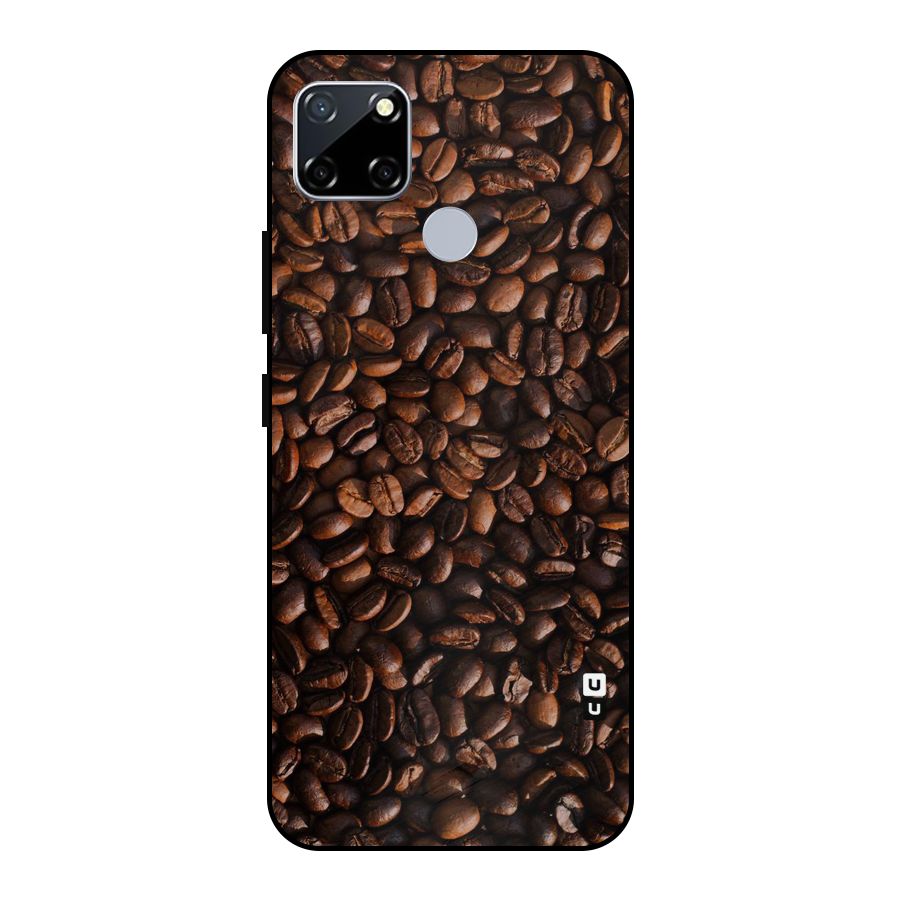 Coffee Beans Scattered Metal Back Case for Realme Narzo 30A