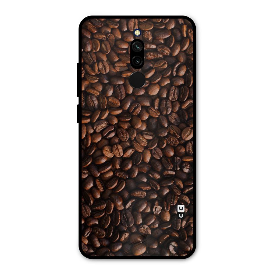 Coffee Beans Scattered Metal Back Case for Redmi 8