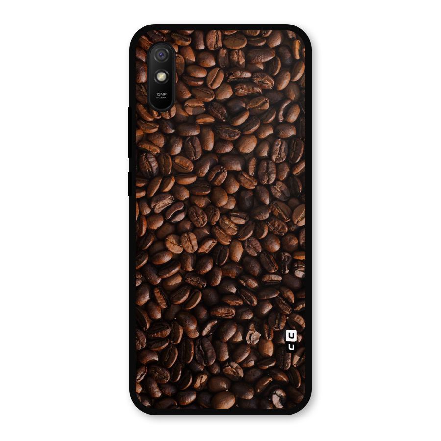 Coffee Beans Scattered Metal Back Case for Redmi 9i