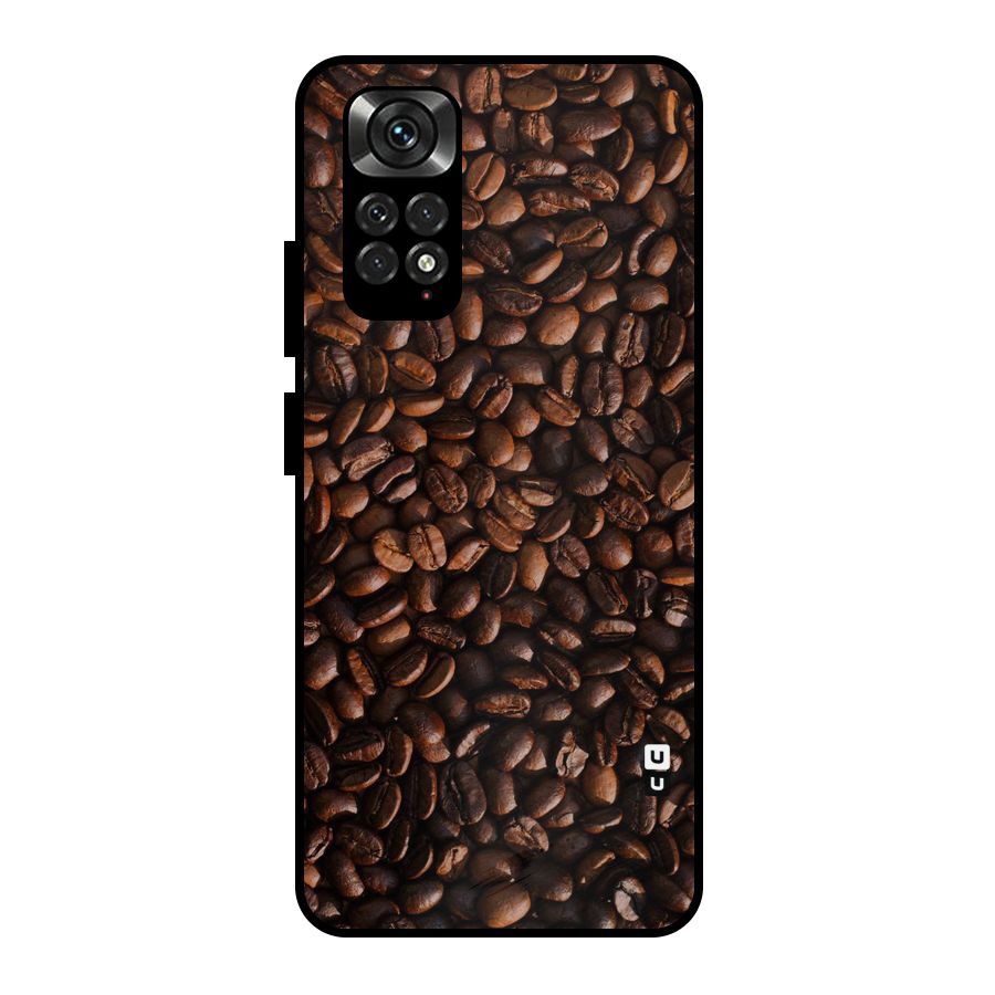 Coffee Beans Scattered Metal Back Case for Redmi Note 11 Pro
