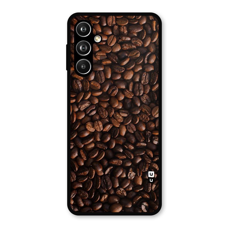 Coffee Beans Scattered Metal Back Case for Samsung Galaxy M54