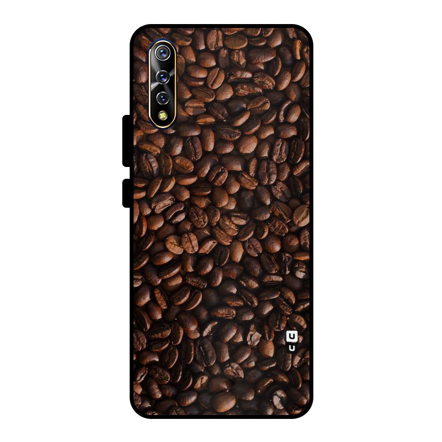 Coffee Beans Scattered Metal Back Case for Vivo S1