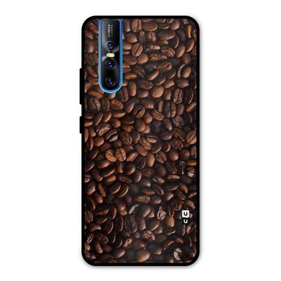 Coffee Beans Scattered Metal Back Case for Vivo V15 Pro