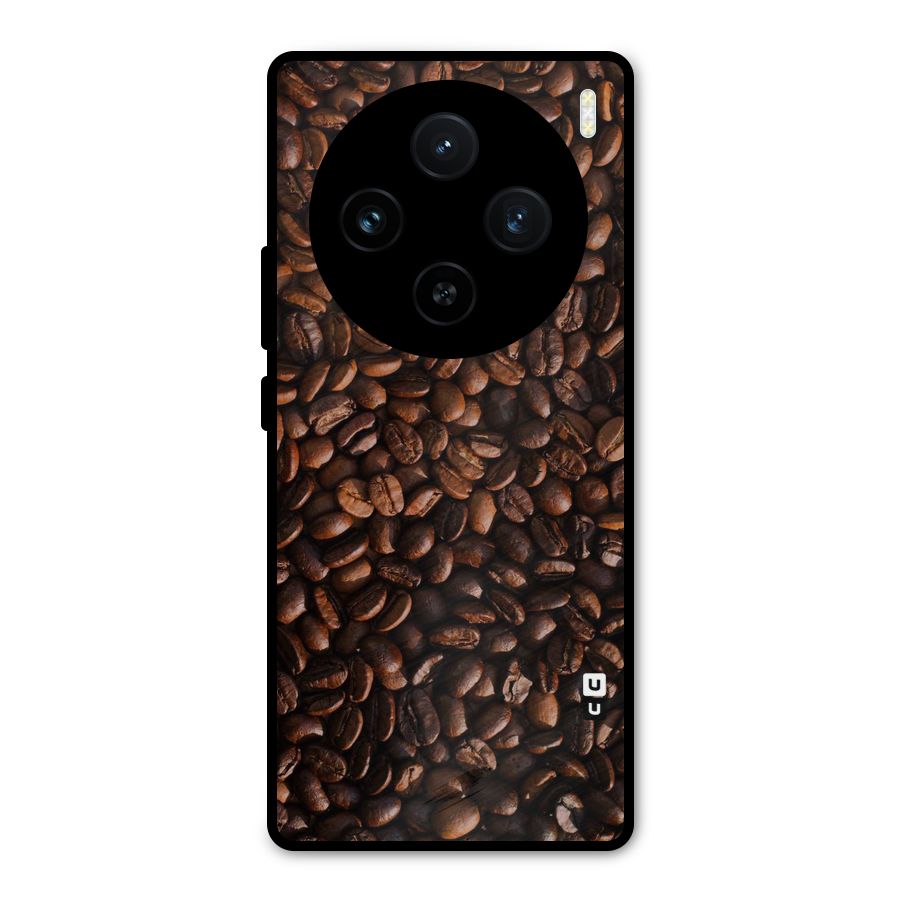 Coffee Beans Scattered Metal Back Case for Vivo X100