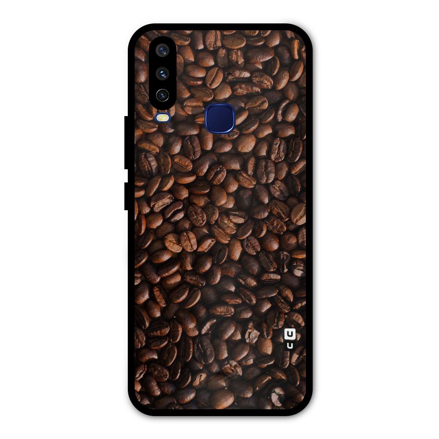 Coffee Beans Scattered Metal Back Case for Vivo Y12