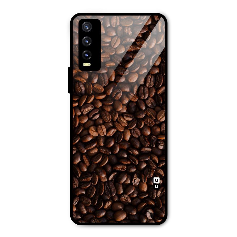 Coffee Beans Scattered Metal Back Case for Vivo Y20