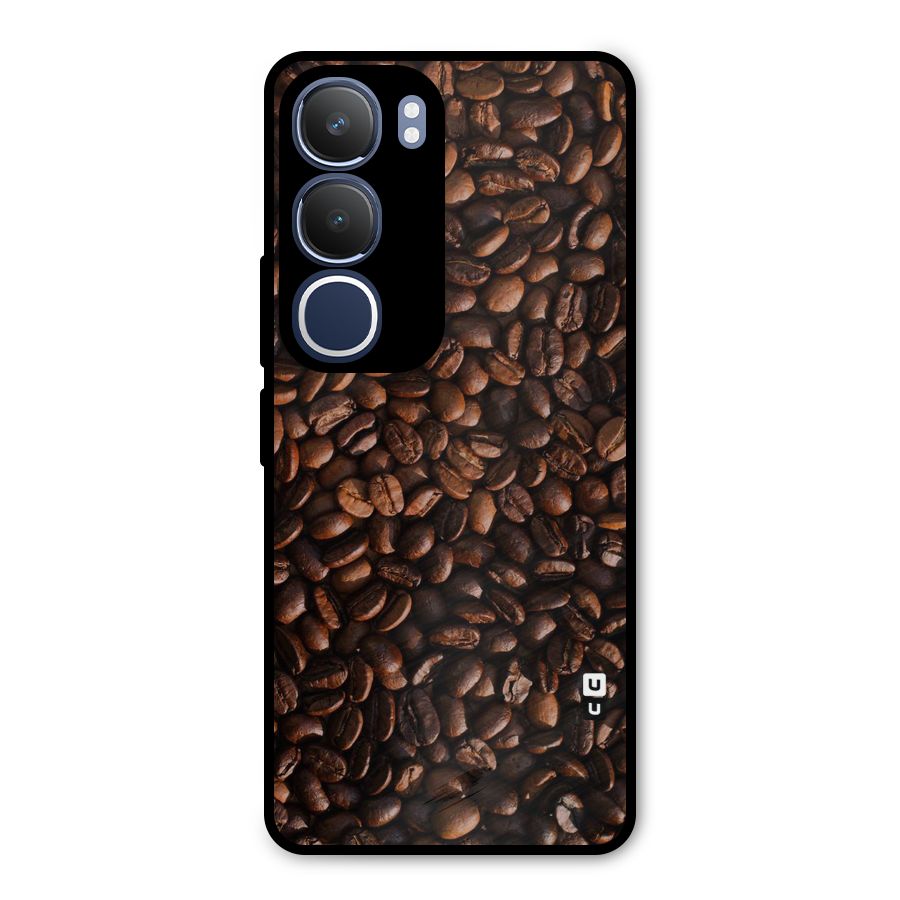 Coffee Beans Scattered Metal Back Case for Vivo Y29